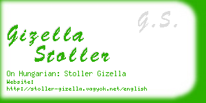 gizella stoller business card